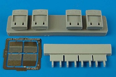 Aires 1/48 J35 Draken Airbrakes for Hasegawa kit 4391