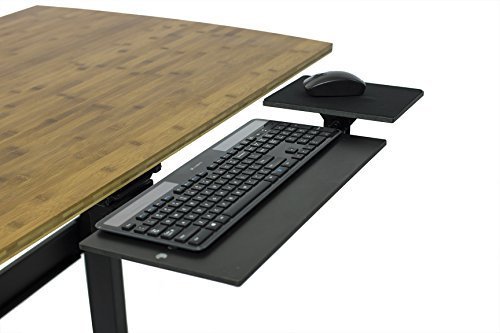 KT1 Adjustable Ergonomic Under-Desk Home Computer Keyboard Tray w/ Negative Tilt