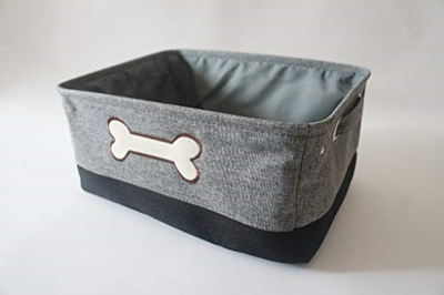 Winifred & Lily Pet Toy and Accessory Storage Bin, Organizer Storage Basket for