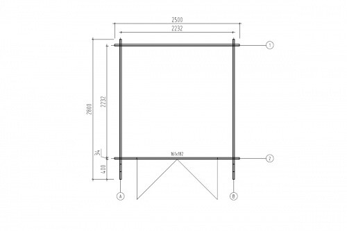 Holz Blech Gartenhaus Bremen 0 Gerätehaus Metall XXL Holzhaus Leipzig 250x250 cm