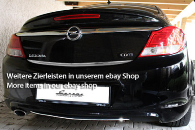 OPEL Insignia Chrom Zierleiste 3M Tuning Heckleiste Kantenschutz