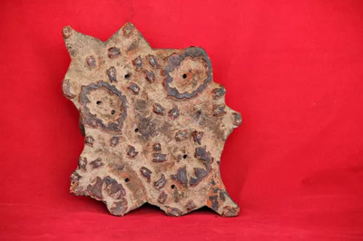 Old Wooden Hand Carved Textile Print Fabric Block Stamp Fine Unique Shape P4
