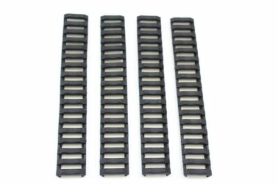 4 Black Heat Resistant Weaver Picatinny Ladder Quad Rail Cover -  Free Ship  !