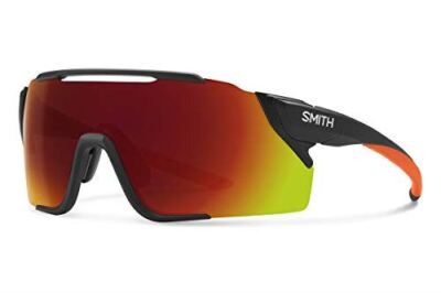 Pre-owned Smith Attack Mag Mtb Rimless Sunglasses In Black Cinder / Cp Red Mirror&ll Amber In Multicolor