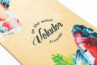 VOLADOR 42inch Freeride Longboard Complete Cruiser Drop Through Deck - Camber