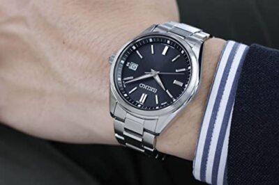 Pre-owned Seiko Selection Sbtm323 Black Dial Solar Atomic Radio Men Watch Made In Japan