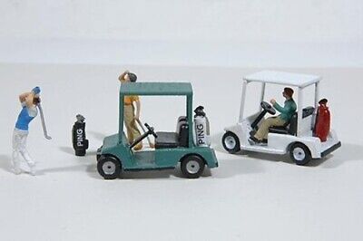 JL Golf Carts and Golf Bags - Model Railroad Vehicle - HO Scale - #459