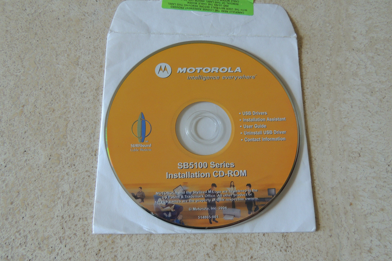 Motorola SURFboard SB5100 Series Installation CD-ROM