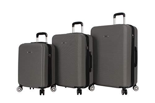 Nicole Miller New York Bernice Collection 3 Piece Hardside Luggage Set Spinner