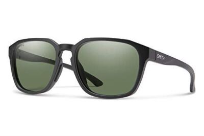 Pre-owned Smith Optics Contour Square Sunglasses In Black & Chromapop Polarized Gray Green In Multicolor