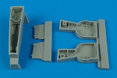 Aires 1/48 P-39 Airacobra wheel bays for Hasegawa kit 4420