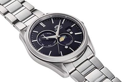 Pre-owned Orient Rn-ak0302b Sun & Moon 22 Jewels Automatic Mechanical Men's Watch Genuine