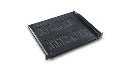 Rising Fixed Rack Server Shelf 19'' Rack Mount 1U-Adjustable from 25-31'' Rear