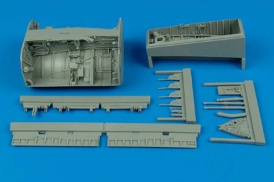 Aires 1/32 F-8 Crusader wheel bay for Trumpeter kit 2096