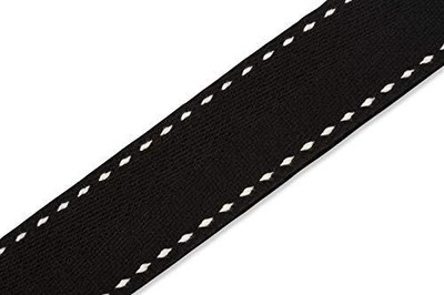 2" Heavy-weight Guitar Strap with Contrasting Woven Border Cowboy Boot Design...