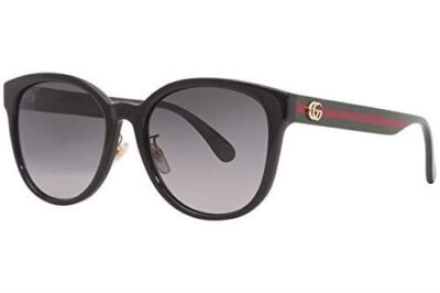 Pre-owned Gucci Sunglasses  Gg0854sk 001 Sunglasses Woman Color Black Gray Lens Size 56 Mm