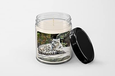 Snow Leopard 4 Candle - Soy Wax Candle - Hand Poured Candle