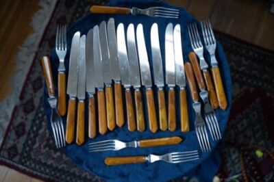 Silverware Bakelite Catalin Plastic