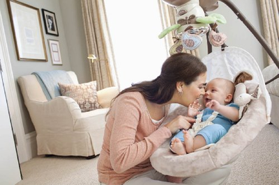 Fisher-Price Snugabunny Cradle 'n Swing with Smart Swing Technology