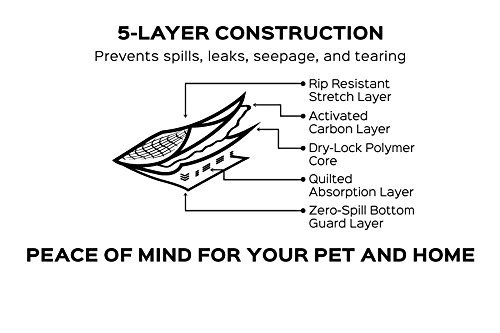 Puppy/Dog Training Pads-Extra QuickDry Black Carbon Technology-80ct-Lg