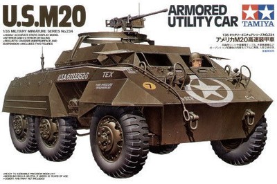 U.S. M20 Armored Utility Car Vaicolo Blindato USA Tamiya Kits 1:35 35234