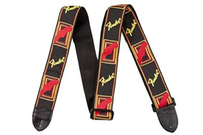 Genuine Fender 2" Monogrammed Adjustable Guitar Strap w/ Log
