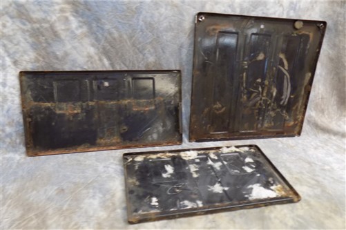 3 Stove Panels Magic Chef Quick Meal Decorative Porcelain Metal Parts Vintage