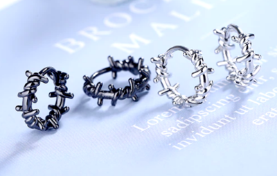 Barbed wire shop nose ring