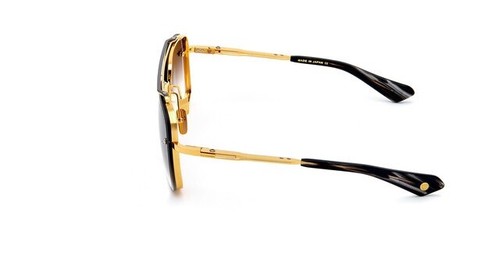 Pre-owned Dita Mach Six Dts 121-01 Yellow Gold Titanium Gray Gradient Authentic Sunglasses