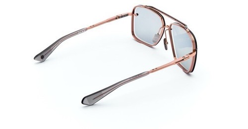 Pre-owned Dita Mach Six Dts 121-02 Rose Gold Titanium Light Gray Lens Men Sunglasses