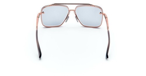 Pre-owned Dita Mach Six Dts 121-02 Rose Gold Titanium Light Gray Lens Men Sunglasses