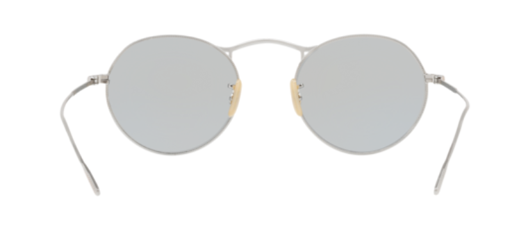 Pre-owned Oliver Peoples 0ov 1220s M-4 30th 5036r5 Silver/grey Blue Men's Sunglasses In Gray