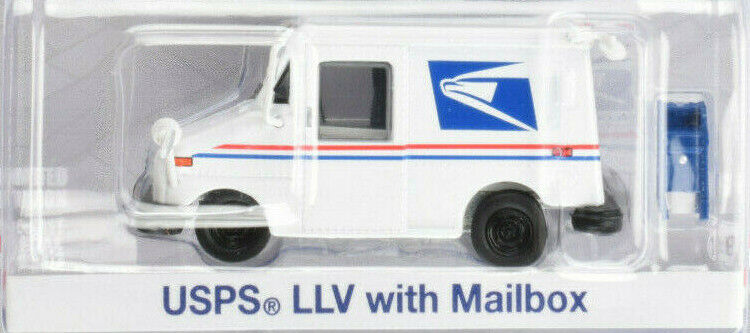 Greenlight Usps Long-Life Postal Vehicle Llv W/ Mailbox 1:64 Diecast Car 29888