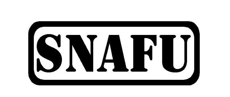 SNAFU Vinyl Decal Situation Normal All F'd Up Funny Helmet