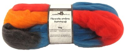 89  / KG) Felting Wool Ombre Worsted 50g Schoppel Virgin Fb.1537 Herbstsonne