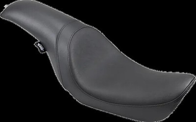 DS Black Leather Vinyl Smooth Predator Seat for Dyna Switchback 12-16