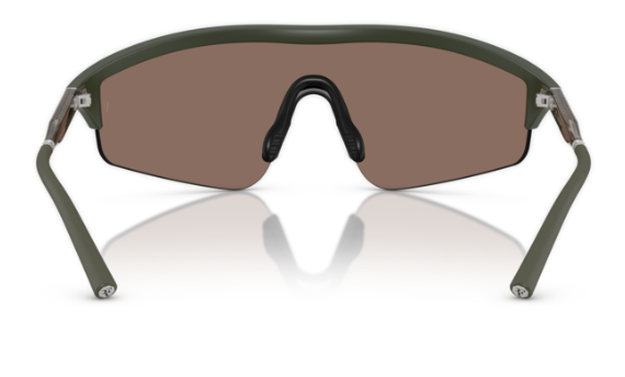 Pre-owned Oliver Peoples 0ov5560s R-7 70067i Semi Matte Green Sierra Men's Sunglasses In Sierra Flash Mirror