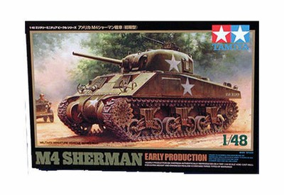 US. M4 Sherman Early Production 1/48 Military Model Kit Tamiya 32505