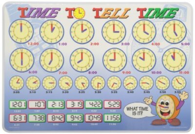 Time to Tell Time Placemat Large