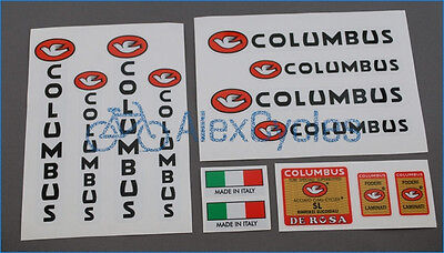 Columbus Extra EL Leggeri Fahrrad Decal Transfer Sticker Set 3
