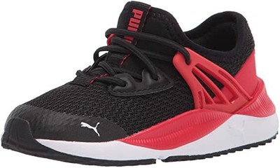 Puma Pacer Future AC Puma Black/High Risk Red-Puma White для малышей (375759 01)