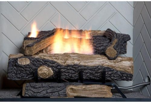 ALLEN + ROTH 19.75in Dual-Burner Vent-free Gas Fireplace Logs (PRE-OWNED) |  eBay