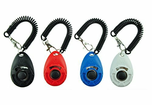 Dog Training Clicker with Wrist Strap Button Presses Easily Pet Supplies 4 Pack