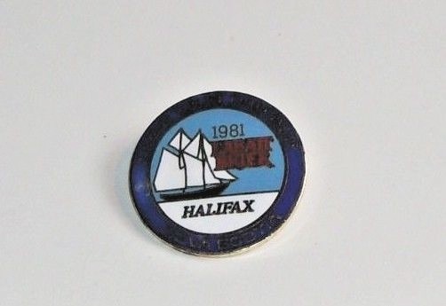 Curling Pin -1981 Labatt Brier Halifax Canadian Curling Championship Nova Scotia
