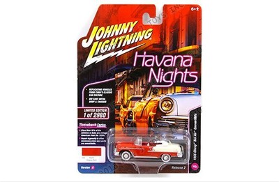 Johnny Lightning 1:64 Havana Nights 1955 Chevrolet Bel Air Convertible JLCP7103