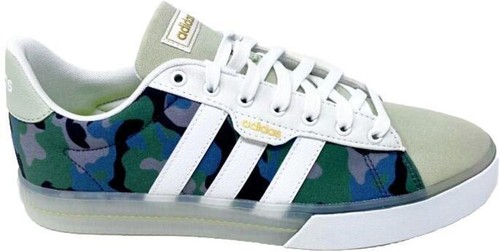 adidas Daily 3.0 Low White Halo Green Camo