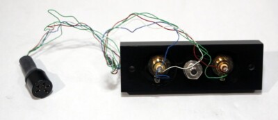 AUDIOPHILE TONEARM CABLE CHASSIS MOUNT WITH DIN & FEMALE RCAs
