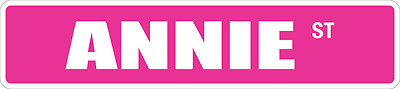 *Aluminum* Annie 4'' x 18'' Metal Novelty Street Sign  SS 330