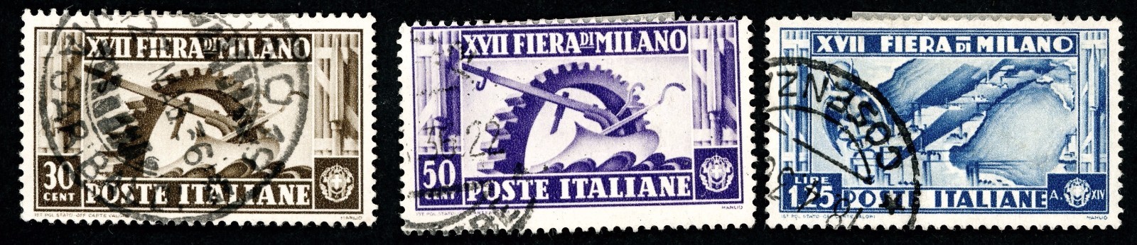 ITALY 1931-1936 SCOTT 315-316, 318, 331, 356-359, 361-363 POSTAGE STAMPS