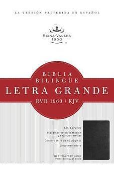 BIBLIA RVR 1960 KJV BILINGUE LETRA GRANDE TAPA DURA